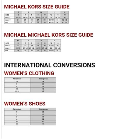 michael kors kind|Michael Kors kids size chart.